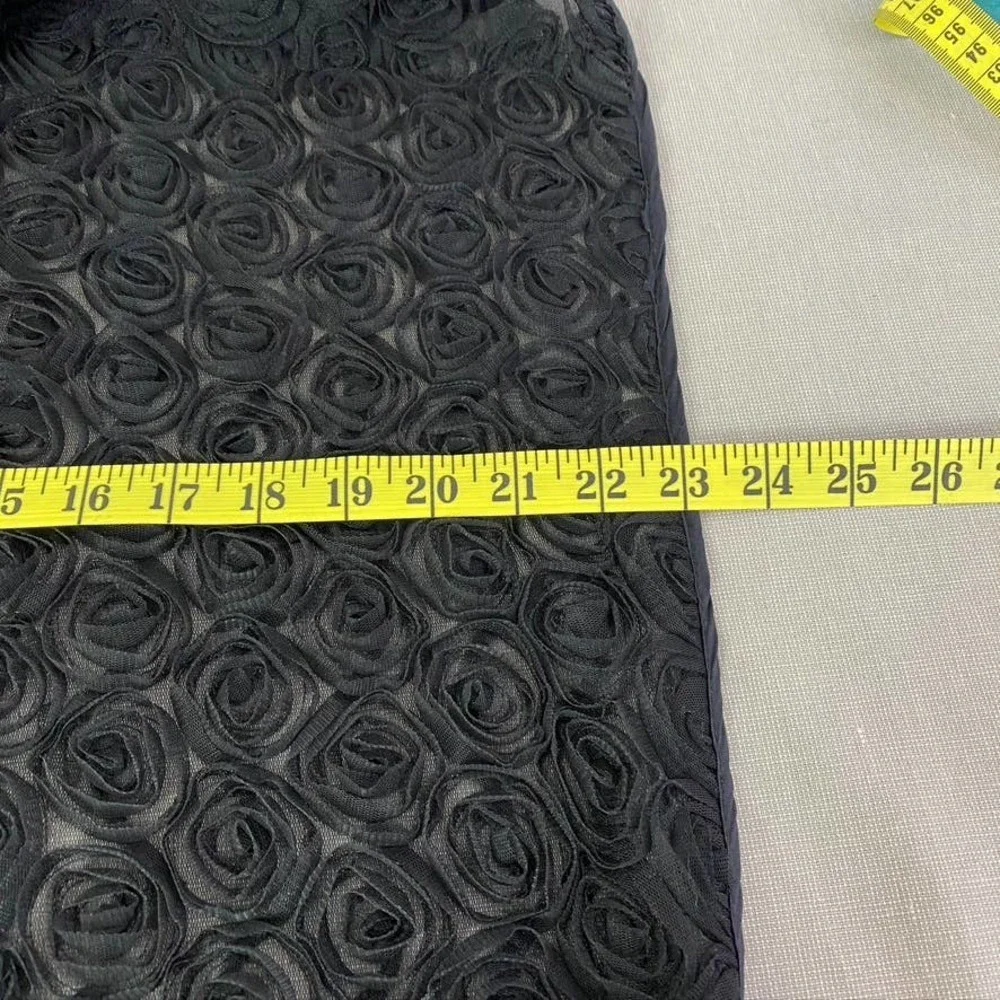 Vintage Bernie of New York black rosette wrap‎